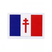 Par quel emblème son drapeau se différencie-t-il de celui de la France occupée ?